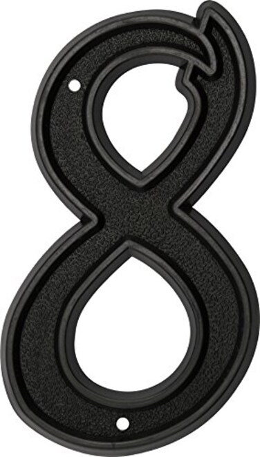 Hillman HIllman 844048 6Inch Plastic House Number 8
