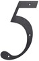 Hillman 847379 Black House Number 5 6Inch Nail Plastic