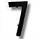 NACH Floating House Numbers 4 inch Aluminum Black House Numbers for Outside Number 7 Door Numbers with Mounting Hardware