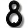 NACH Floating House Numbers 4 inch Aluminum Black House Numbers for Outside Number 8 Door Numbers with Mounting Hardware