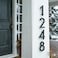 NACH Floating House Numbers 4 inch Aluminum Black House Numbers for Outside Number 8 Door Numbers with Mounting Hardware