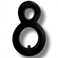 NACH Floating House Numbers 4 inch Aluminum Black House Numbers for Outside Number 8 Door Numbers with Mounting Hardware