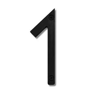 NACH Floating House Numbers 8 inch Aluminum Black House Numbers for Outside Number 1 Door Numbers with Mounting Hardware