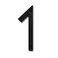 NACH Floating House Numbers 8 inch Aluminum Black House Numbers for Outside Number 1 Door Numbers with Mounting Hardware