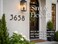 NACH Floating House Numbers 8 inch Aluminum Black House Numbers for Outside Number 5 Door Numbers with Mounting Hardware