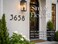 NACH Floating House Numbers 8 inch Aluminum Black House Numbers for Outside Number 5 Door Numbers with Mounting Hardware