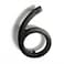 NACH Floating House Numbers 8 inch Aluminum Black House Numbers for Outside Number 6 Door Numbers with Mounting Hardware