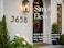 NACH Floating House Numbers 8 inch Aluminum Black House Numbers for Outside Number 6 Door Numbers with Mounting Hardware