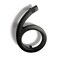 NACH Floating House Numbers 8 inch Aluminum Black House Numbers for Outside Number 6 Door Numbers with Mounting Hardware