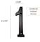 QCAA Traditional Heavy Forged Brass House Number 6 1 US10B Oil Rubbed Bronze 1 Pack Made in Taiwan