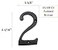 QCAA Traditional Heavy Forged Brass House Number 6 2 US10B Oil Rubbed Bronze 1 Pack Made in Taiwan