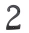 QCAA Traditional Heavy Forged Brass House Number 6 2 US10B Oil Rubbed Bronze 1 Pack Made in Taiwan