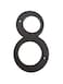 QCAA Traditional Heavy Forged Brass House Number 6 8 US10B Oil Rubbed Bronze 1 Pack Made in Taiwan