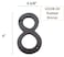 QCAA Traditional Heavy Forged Brass House Number 6 8 US10B Oil Rubbed Bronze 1 Pack Made in Taiwan