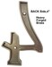 QCAA Traditional Heavy Solid Brass House Number 4 6 Matte Nickel 1 Pack Made in Taiwan