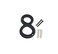 QCAA Traditional Heavy Solid Brass House Number 8 4 Venetian Bronze 1 Pack Made in Taiwan