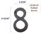 QCAA Traditional Heavy Solid Brass House Number 8 4 Venetian Bronze 1 Pack Made in Taiwan
