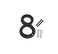 QCAA Traditional Heavy Solid Brass House Number 8 4 Venetian Bronze 1 Pack Made in Taiwan