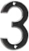 Hy-Ko HyKo 4 High Premium Metal House Number Modern Raised Numbers for Exterior House Durable Convenient Marking for Home Address with Included Mounting Hardware for Simple Installation