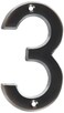 Hy-Ko HyKo 4 High Premium Metal House Number Modern Raised Numbers for Exterior House Durable Convenient Marking for Home Address with Included Mounting Hardware for Simple Installation