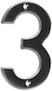 Hy-Ko HyKo 4 High Premium Metal House Number Modern Raised Numbers for Exterior House Durable Convenient Marking for Home Address with Included Mounting Hardware for Simple Installation