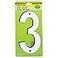 Hy-Ko HyKo 6 Classic Reflective Plastic House Number Modern Raised Numbers for Exterior House Durable Convenient Marking for Home Address with Included Mounting Hardware for Simple Installation