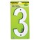 Hy-Ko HyKo 6 Classic Reflective Plastic House Number Modern Raised Numbers for Exterior House Durable Convenient Marking for Home Address with Included Mounting Hardware for Simple Installation