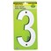 Hy-Ko HyKo 6 Classic Reflective Plastic House Number Modern Raised Numbers for Exterior House Durable Convenient Marking for Home Address with Included Mounting Hardware for Simple Installation