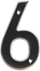 Hy-Ko HyKo 4 High Premium Metal House Number Modern Raised Numbers for Exterior House Durable Convenient Marking for Home Address with Included Mounting Hardware for Simple Installation
