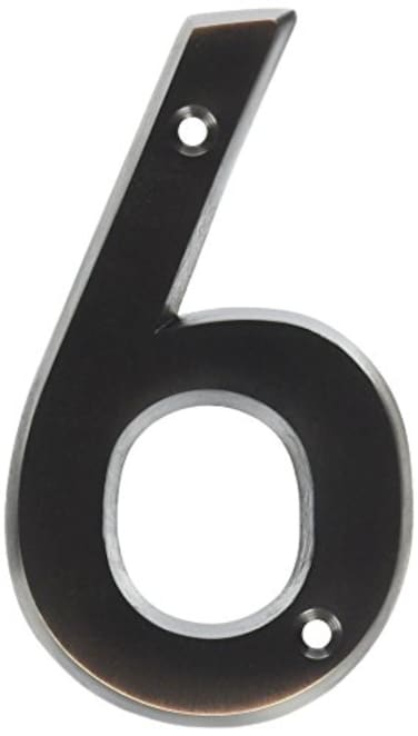 Hy-Ko HyKo 4 High Premium Metal House Number Modern Raised Numbers for Exterior House Durable Convenient Marking for Home Address with Included Mounting Hardware for Simple Installation