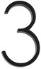 HILLMAN Distinctions Distinctions 843193 Black Floating Mount 5Inch House Number 3