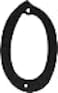 Hillman HIllman 841616 4Inch NailOn Black Die Cast Aluminum House Number 0