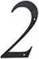 Hillman 847376 Black House Number 2 6Inch Nail Plastic