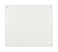LN LUMANUMBERS 5Inch Mounting Plate for Lighted Address Numbers by Durable Stainless Steel For 4 Numbers OffWhite