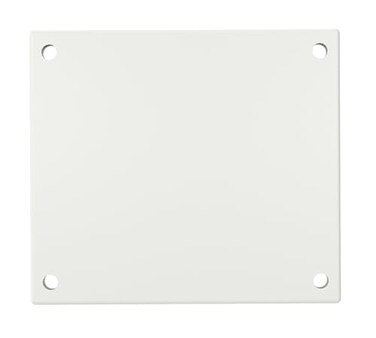 LN LUMANUMBERS 5Inch Mounting Plate for Lighted Address Numbers by Durable Stainless Steel For 4 Numbers OffWhite