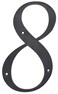 Hillman 847382 Black House Number 8 6Inch Nail Plastic