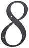 Hillman 847382 Black House Number 8 6Inch Nail Plastic