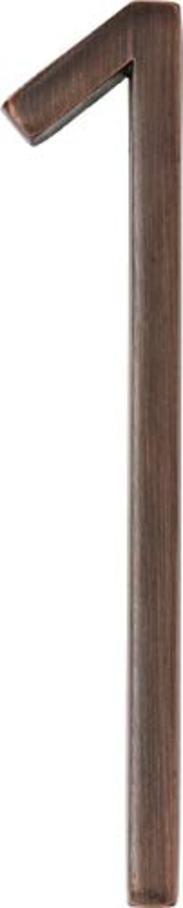 HILLMAN Distinctions Distinctions 844686 House Number 1 Bronze Zinc Floating Address Number Modern Outdoor Address Sign for Front Door Mailbox Wall or Plaque 5 Inches