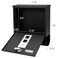 Jssmst Locking Mailbox Wall Mount Black Mailboxes with Secure Key Lock and Newspaper Compartment Key Lock Drop Box Large Capacity with Galvanized Cover and RustProof Metal Mailbox HPB2210 Black