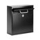 KYODOLED Steel Key Lock Mail Boxes for Outside Locking Wall Mount Mailbox Security Key Drop Box for Home Office or Commercial 12H x 105L x 46W Inches Black Large