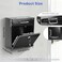 KYODOLED Steel Key Lock Mail Boxes for Outside Locking Wall Mount Mailbox Security Key Drop Box for Home Office or Commercial 12H x 105L x 46W Inches Black Large
