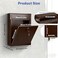 KYODOLED Steel Key Lock Mail Boxes Outdoor Locking Wall Mount Mailbox Security Lock Drop Box Collection Boxes for Home Office or School162H x 112L x 46W Inches Bronze X Large