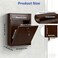 KYODOLED Steel Key Lock Mail Boxes Outdoor Locking Wall Mount Mailbox Security Lock Drop Box Collection Boxes for Home Office or School162H x 112L x 46W Inches Bronze X Large