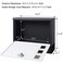 Jssmst Locking Mailbox Wall Mounted Vertical mailboxes with Key Lock and Newspaper Compartment Key Lock Drop Box Large Capacity 143 x 38 x 118 Inch WhiteSMHPB911WN