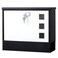 Jssmst Locking Mailbox Wall Mounted Vertical mailboxes with Key Lock and Newspaper Compartment Key Lock Drop Box Large Capacity 143 x 38 x 118 Inch WhiteSMHPB911WN