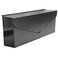 NACH Black Envelope Wall Mount Mailbox Rust Resistant Metal Mailbox Black Mailbox Wall Mount Mailboxes for Outside Wall Mount Outdoor Mailboxes Wall Mailbox 141 x 35 x 6 Inches MB6915BLK