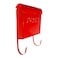 NACH Mailboxes for Outside Wall Mount 12 x 112 x 45 inch Red Wall Mounted Mailbox Waterproof Mailbox with Outdoor Newspaper Holder The Euro Mailbox