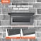 VEVOR Through The Wall Drop Box Deposit Safe 125x63x169 Rainproof Heavy Duty Steel Mailbox with Combination Lock for Wall Thickness 2879 Home Office Locking Wall Mount Mail Drop Box Gray