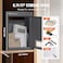 VEVOR Through The Wall Drop Box Deposit Safe 125x63x169 Rainproof Heavy Duty Steel Mailbox with Combination Lock for Wall Thickness 2879 Home Office Locking Wall Mount Mail Drop Box Gray