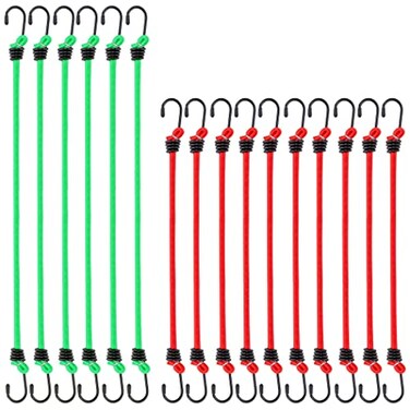 CARTMAN Cartman 8mm 16Pack Bungee Cords 6pcs 32 10pcs 24 with Steel Hook